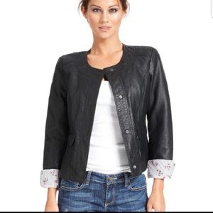 KUT from the Kloth Black Faux Leather Jacket